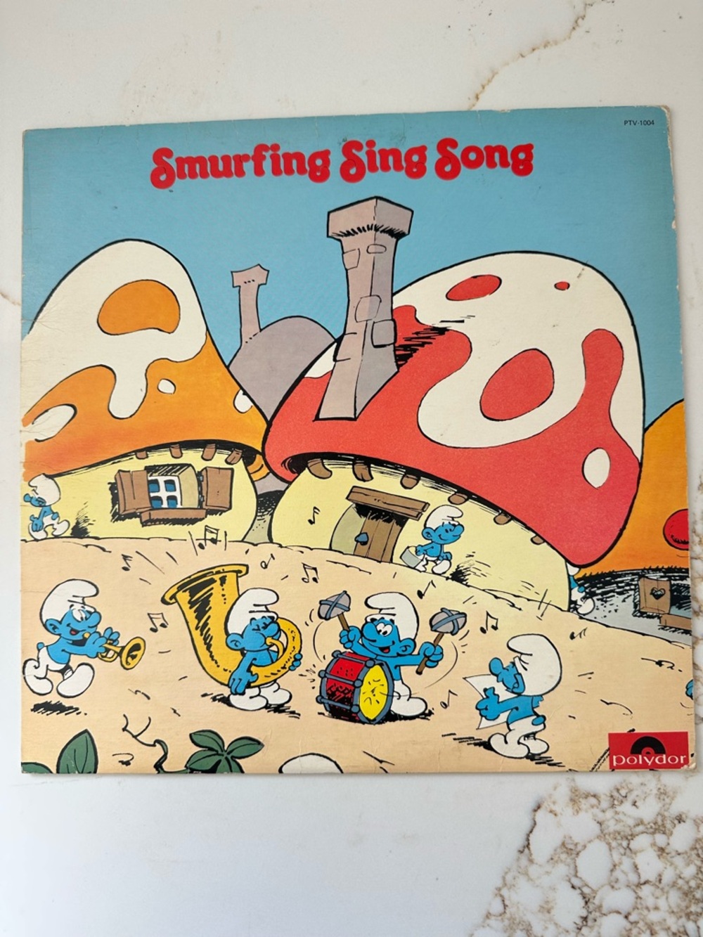 Vintage 1980 Polygram Smurfing Sing Song Record Album LP Vinyl